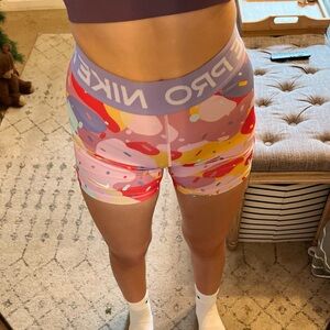 Nike Pro ("Sherbet" as I call them) workout shorts.